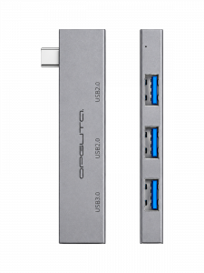 Орбита OT-PCR23 Серый концентратор USB 2.0/3.0 (3*USB)